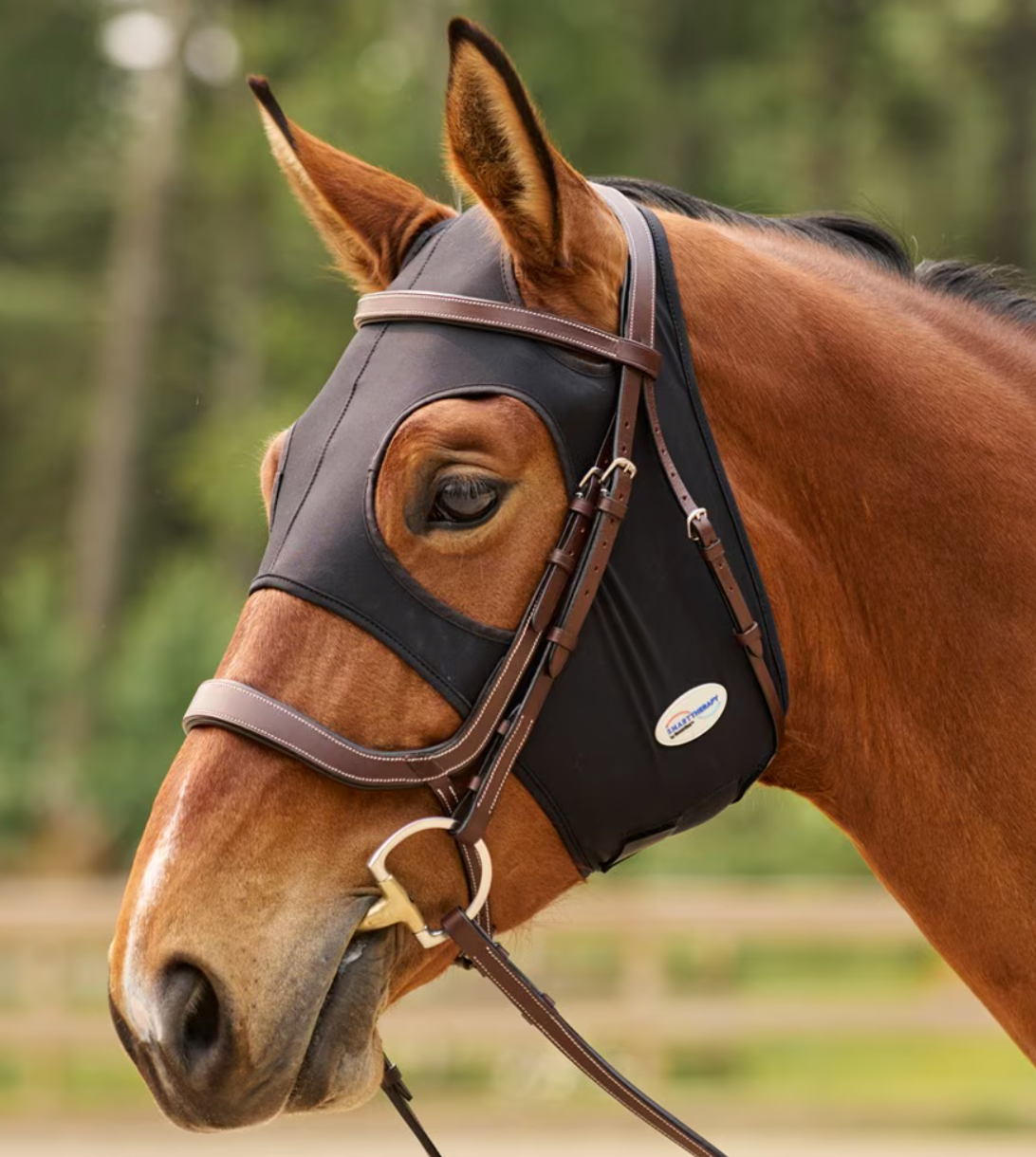 SmartPak SmartTherapy ThermoBalance Face Mask - Black / Full Horse Size NEW