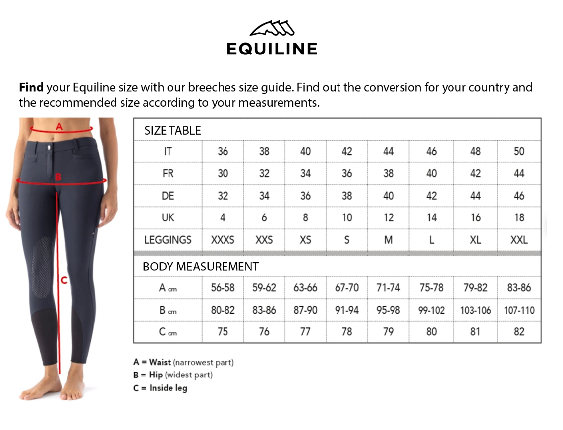 Equiline Women's CelteK B-Move Light Knee Grip Breech - Black / Size IT36
