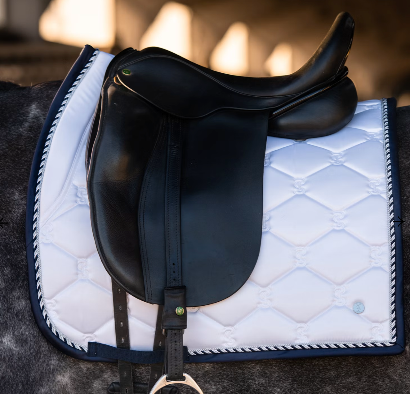 PS of Sweden Signature Dressage Saddle Pad - White / Full Size NEW