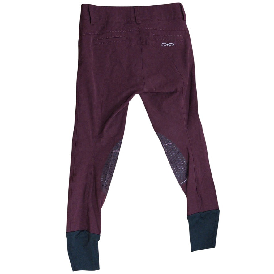Animo Women's Naspre Knee Grip Breeches - Burgundy / Size IT 40 (US 26)