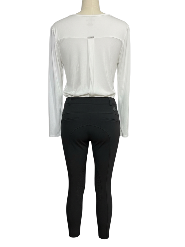 Chestnut Bay Long Sleeve White Jumping T-Shirt Small NEW