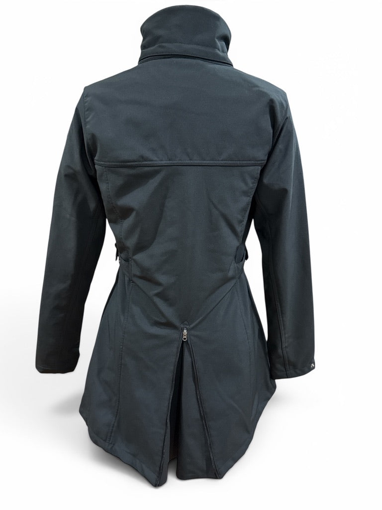 Horze Freya Women's Long Soft-Shell Riding Jacket - Black / Size Small - NO HOOD