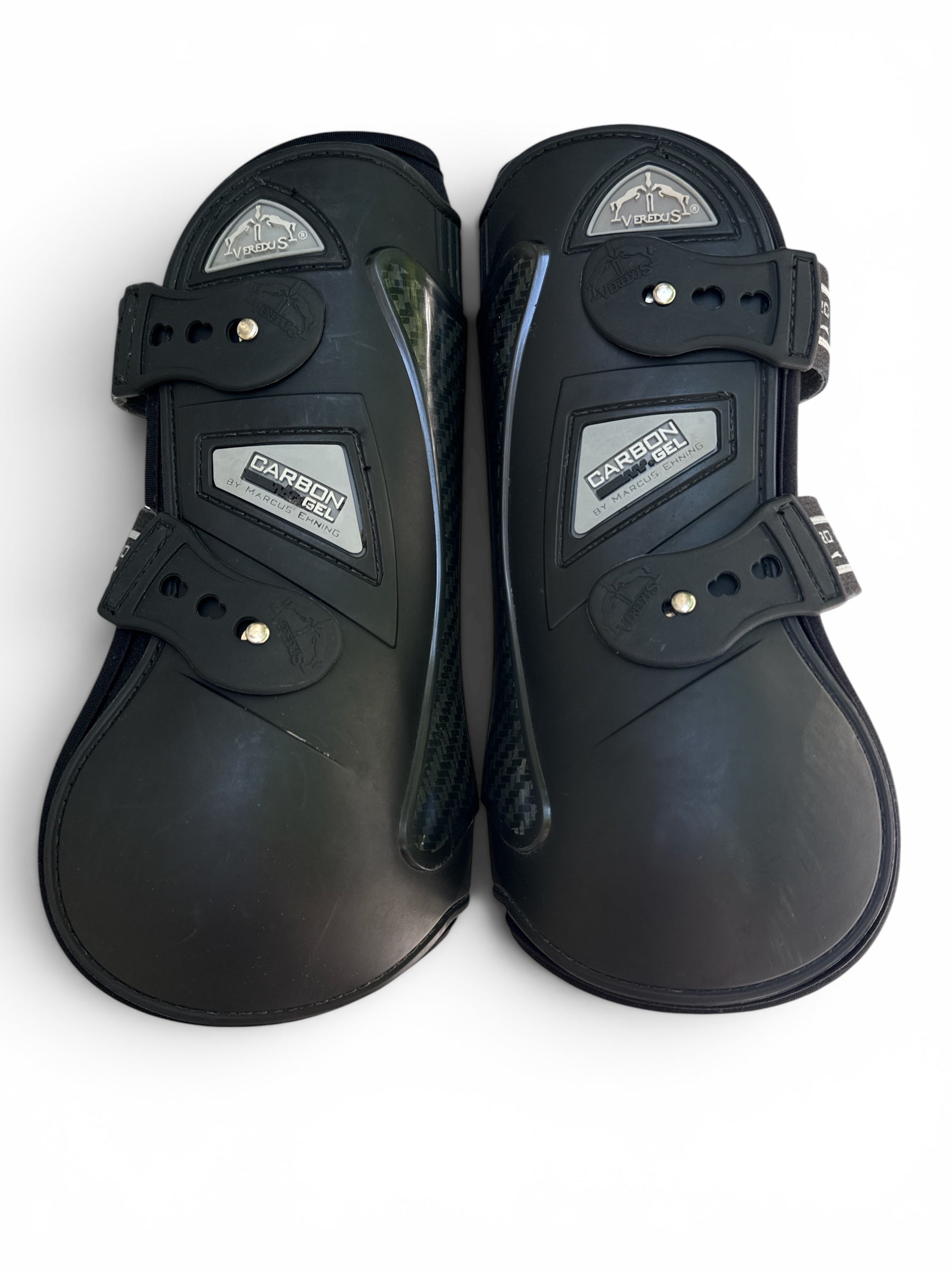 Veredus Open Front Carbon Gel Boots - Black / Size Large