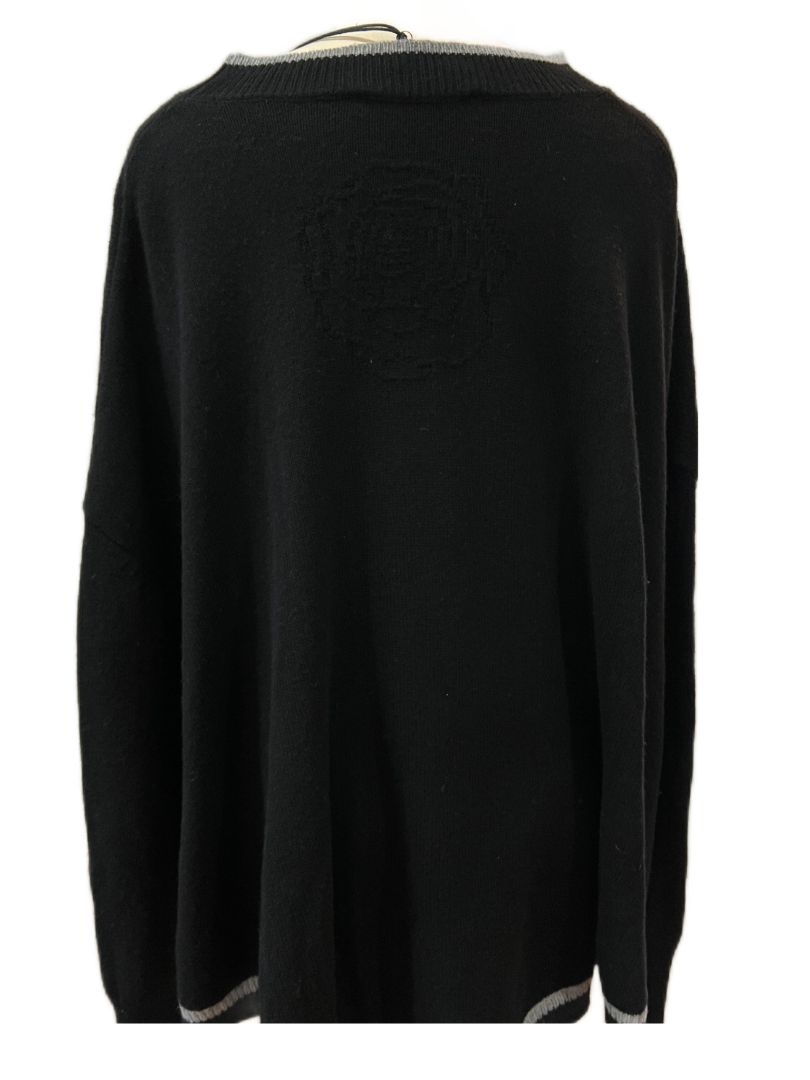 Hannah Childs Women's Long Sleeve Kristina Rinding Poncho - Black Size - Large / XL NEW