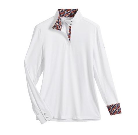 Dover Women's CoolBlast 100 Long Sleeve Show Shirt  -  Size Large / White Goldfish