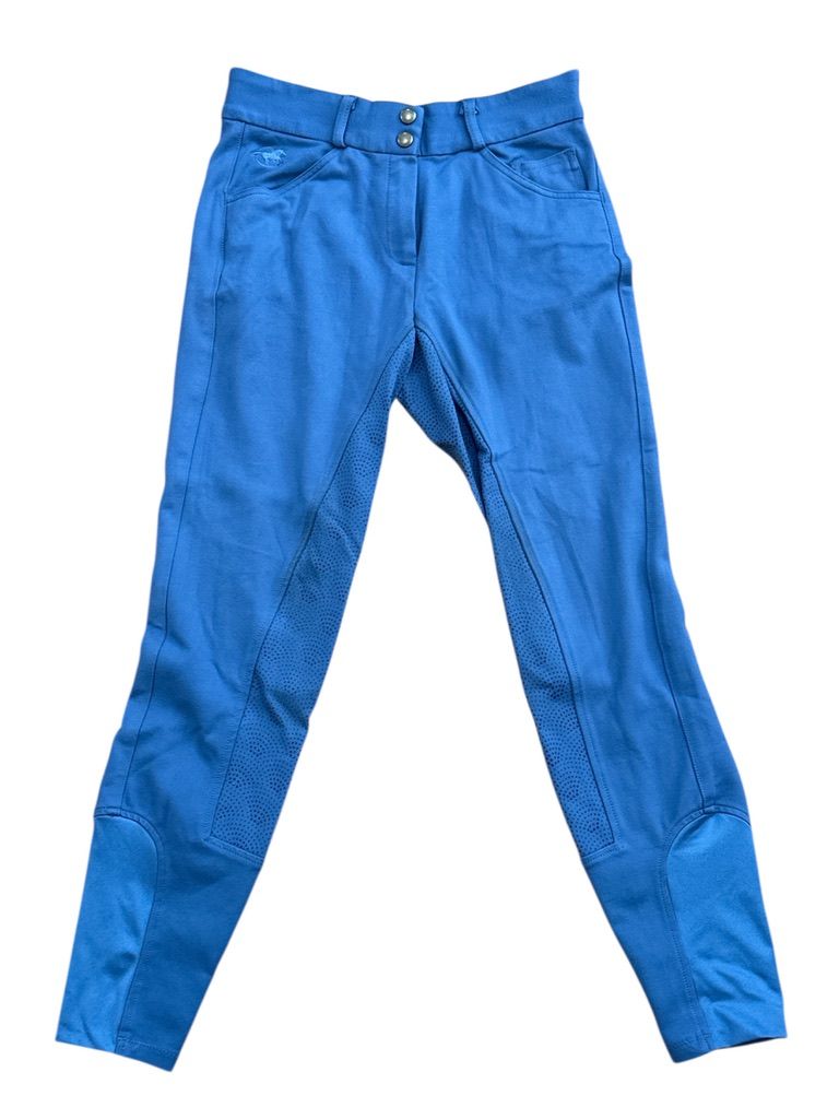 SmartPak Piper Full Seat Grip Breeches - Blue / Size US 28 R