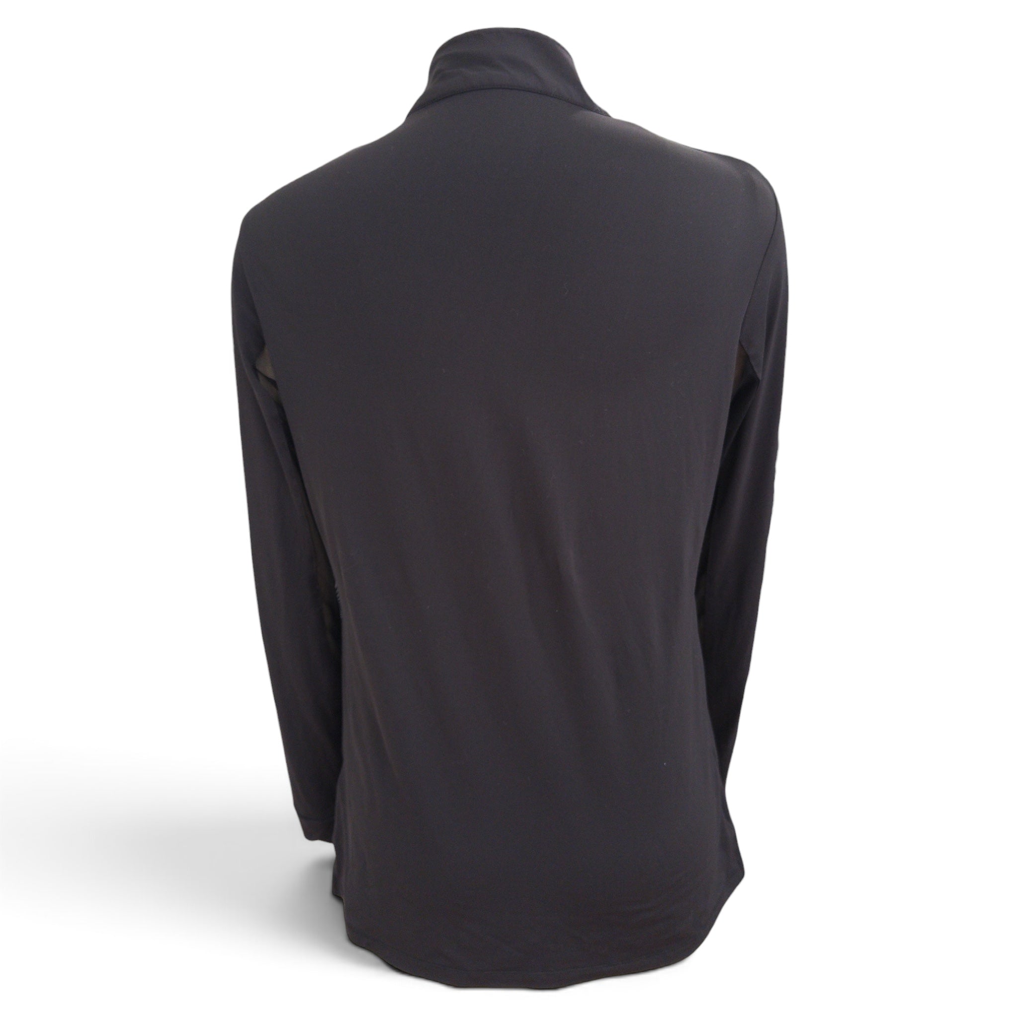 The Tailored Sportsman IceFil Long Sleeve Zip Top - Black / Size Medium
