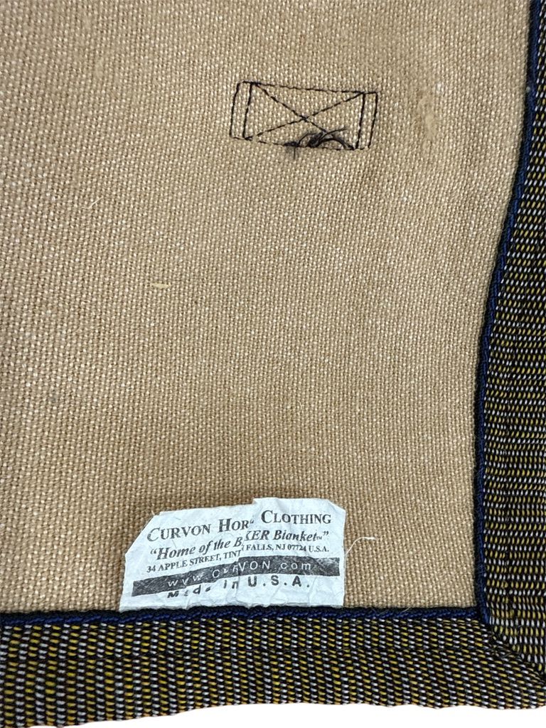 Original Baker Blanket 5/A - Size 78" / Baker Plaid Navy Trim