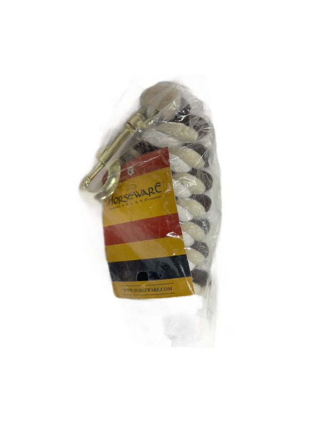 Horseware Ireland Rambo Lead Line Cotton Whitney Brown New with Tags, one size