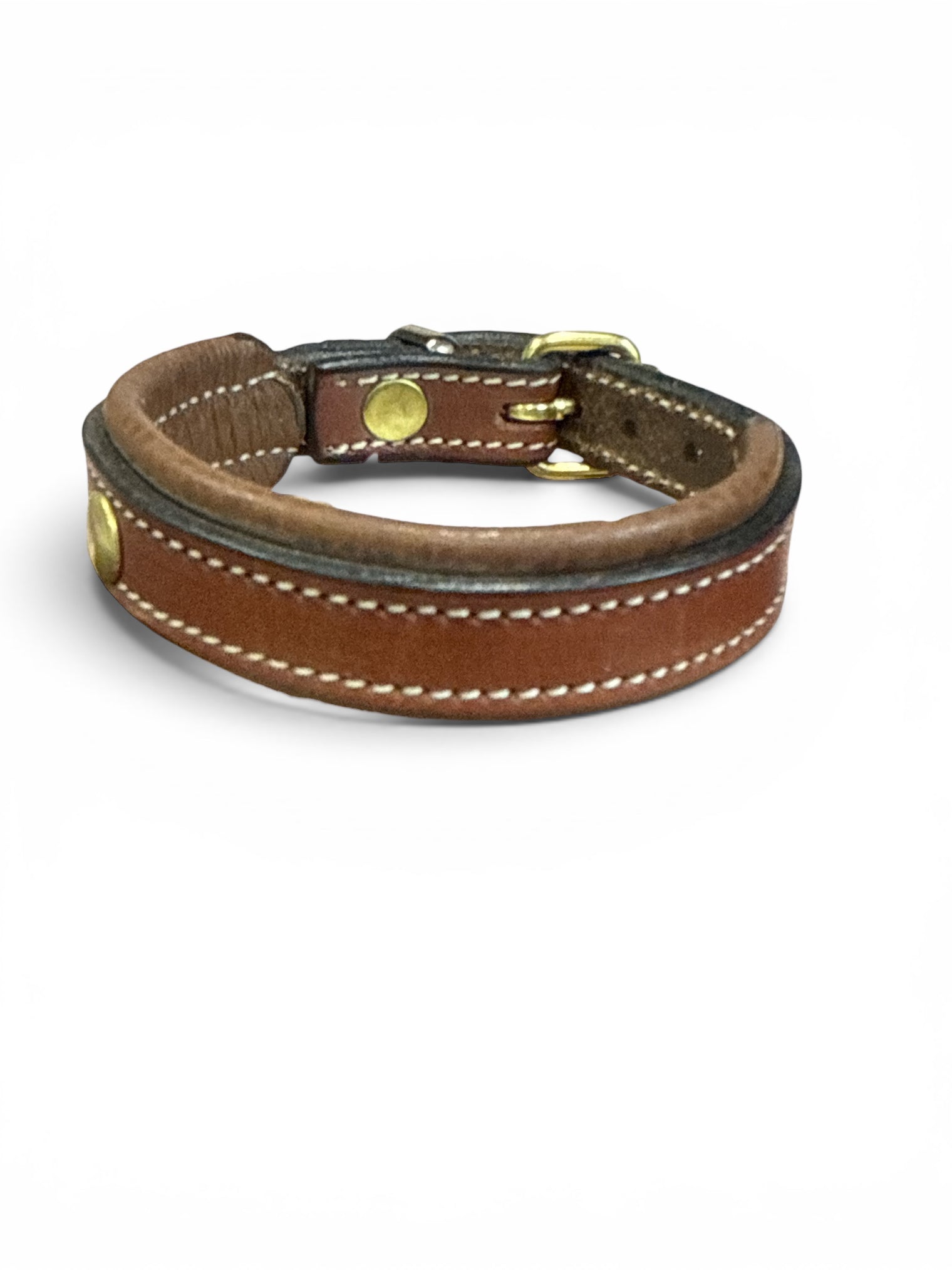 Tory Leather Padded Bracelet Havana 9" NEW