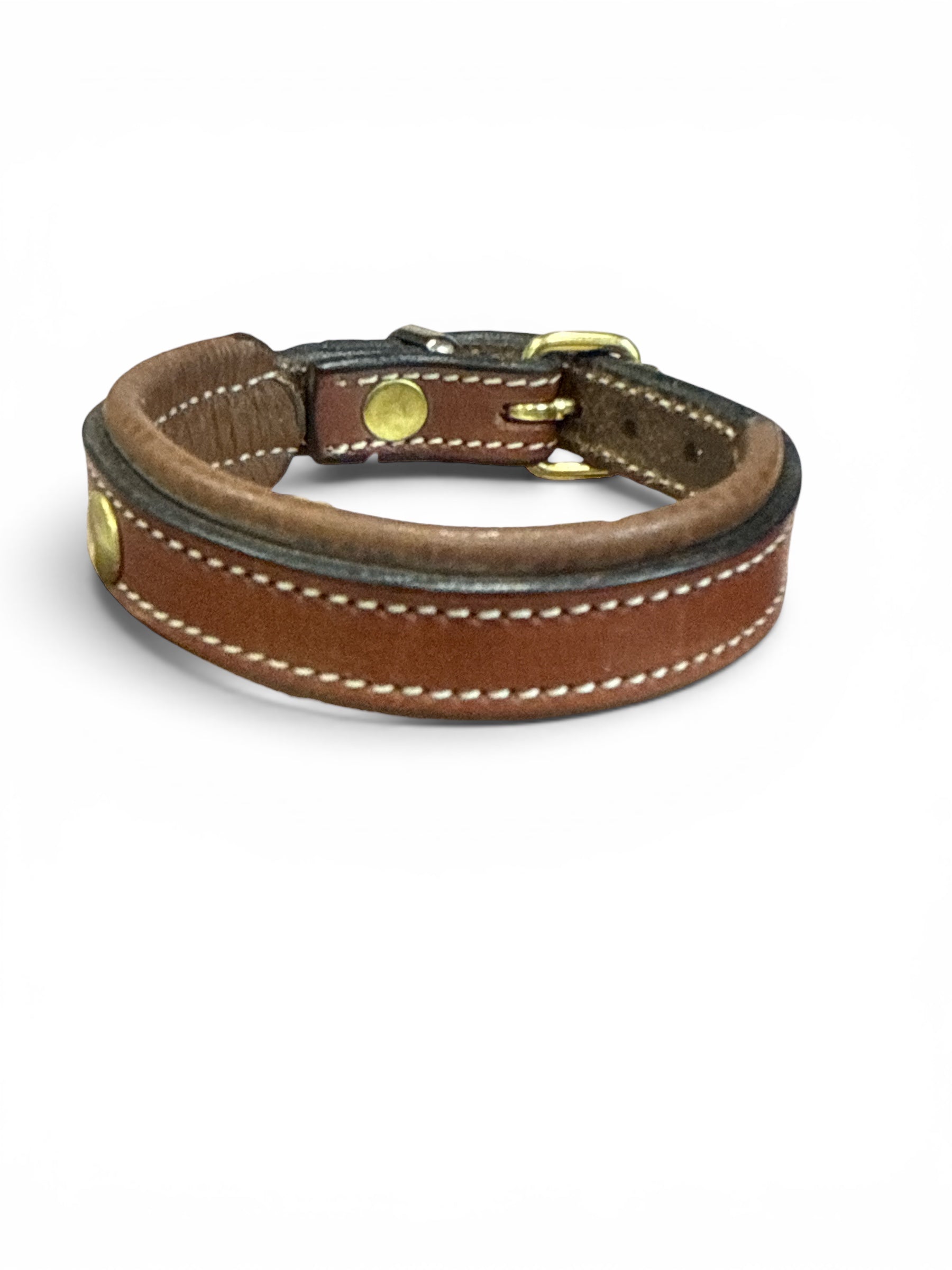 Tory Leather Padded Bracelet Havana 9" NEW