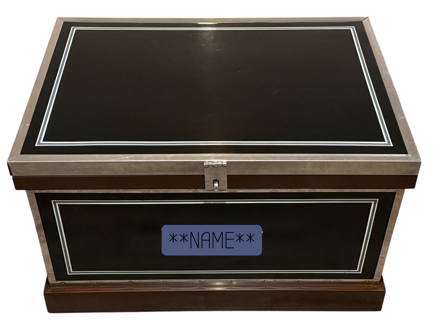 McGuinn Farms Large Vinyl Custom Tack Trunk - Black