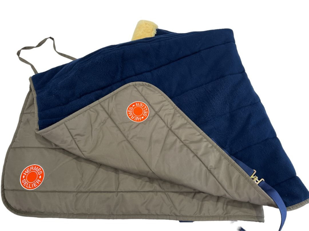 Hermes Doudou horse blanket kaki