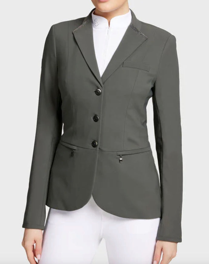 Samshield Victorine Premium Show Coat Jacket - Dark Forest Green / Size US 12 Tall (FR 42 Tall)