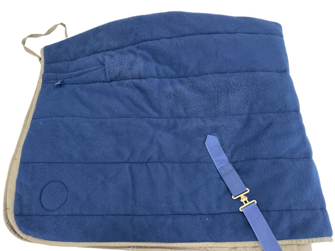 Hermes Doudou horse blanket blue