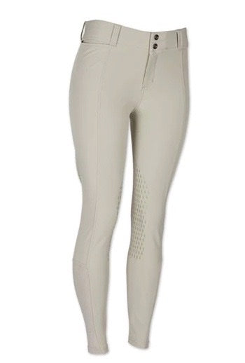 Kerrits Women’s Affinity Ice Fil Knee Patch Breech - Sand Tan / Size XL