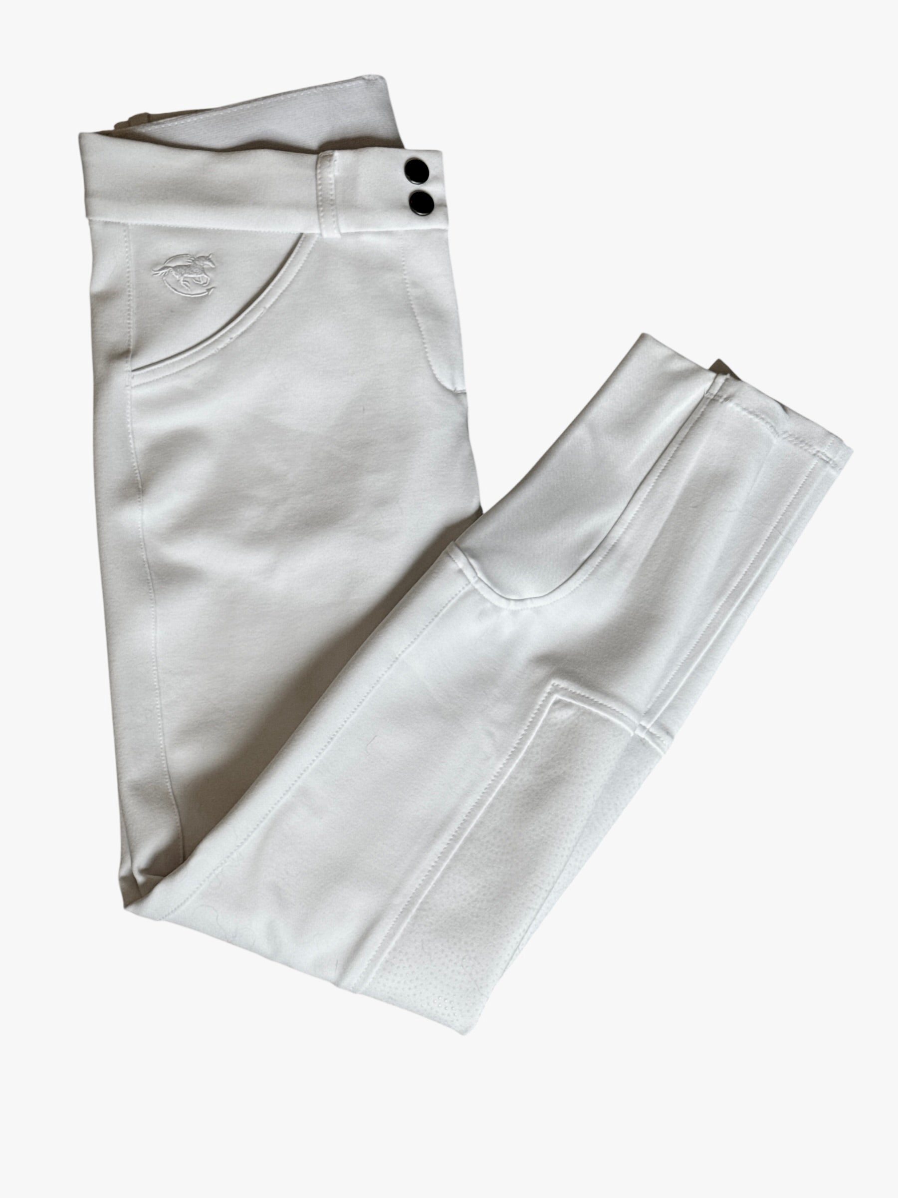 Piper Knit Low-Rise Breeches by SmartPak - White / Size Size 30L NEW