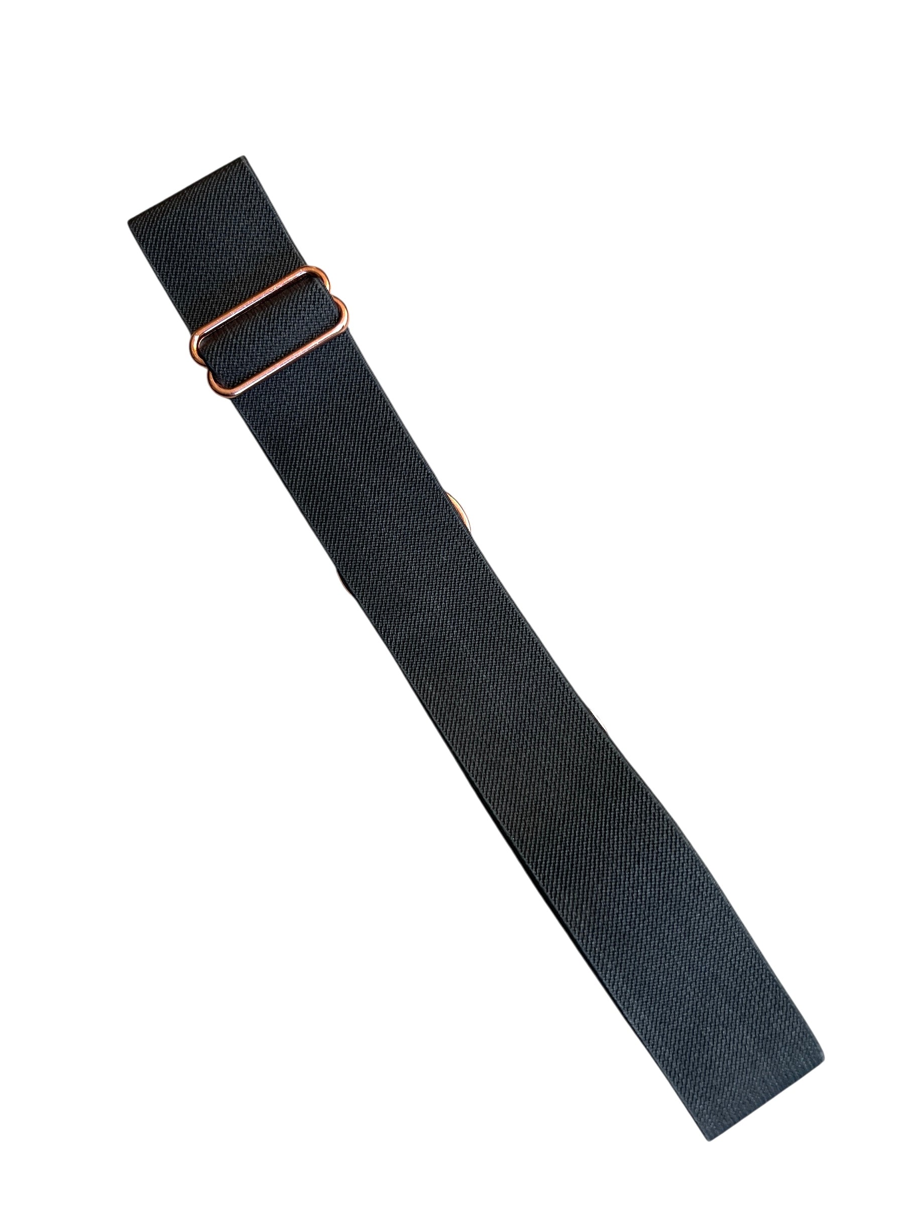 Ellany Rose Gold Snaffle Belt 1.5 " - Dark Grey / One Size