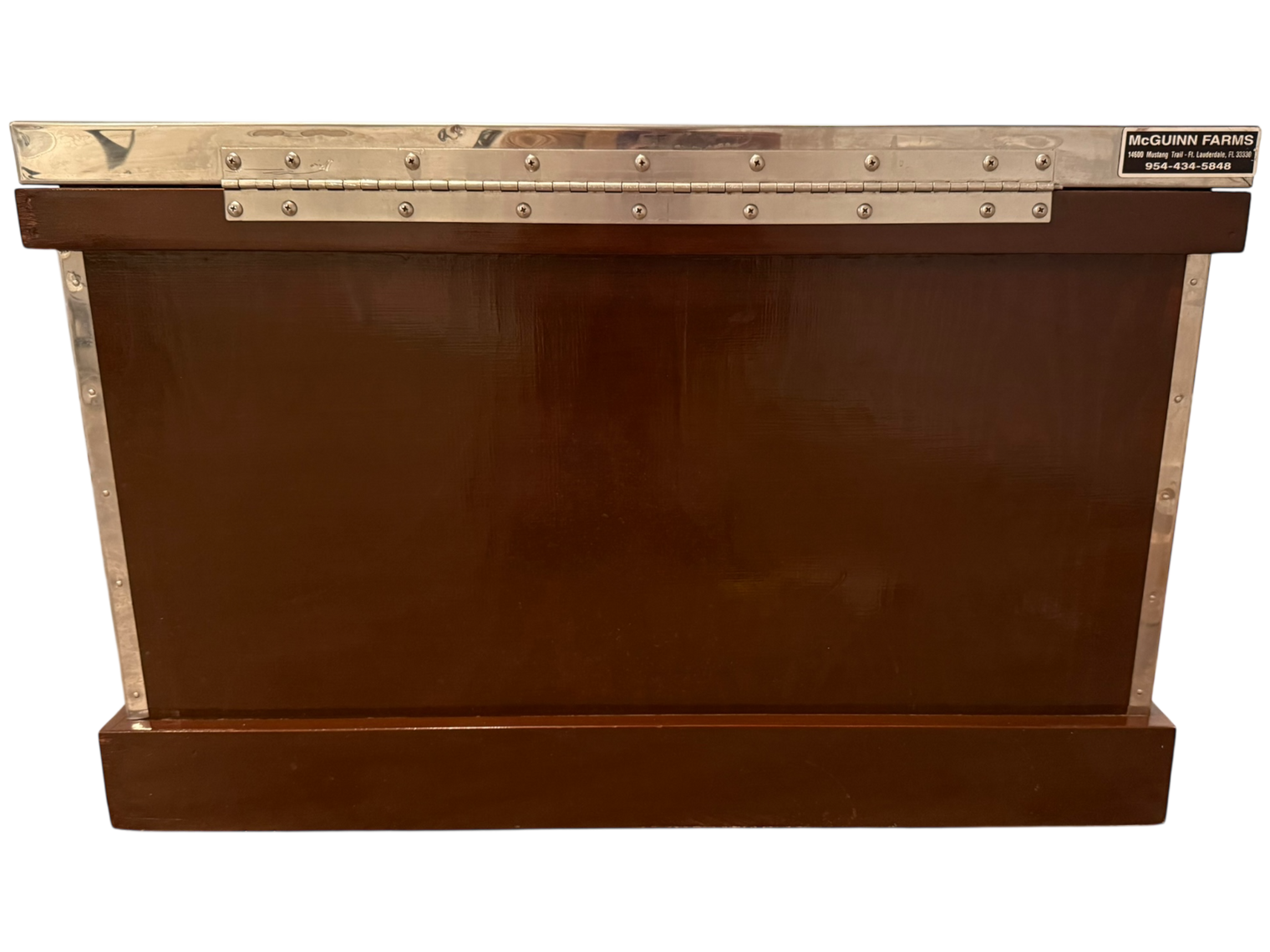 McGuinn Farms Large Vinyl Custom Tack Trunk - Black