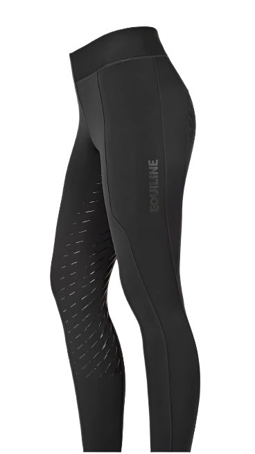 Equiline Full Seat Riding Tights - Black / Size Large