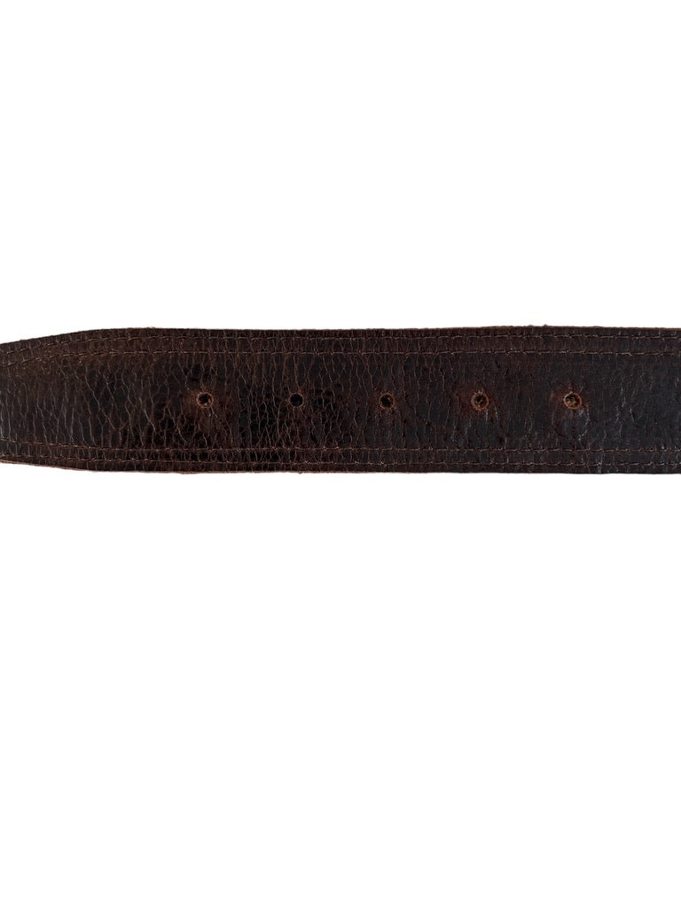 Mane Jane Belt Reversible Champagne Croc Embossed / Dark Brown, Rose Gold Buckle S