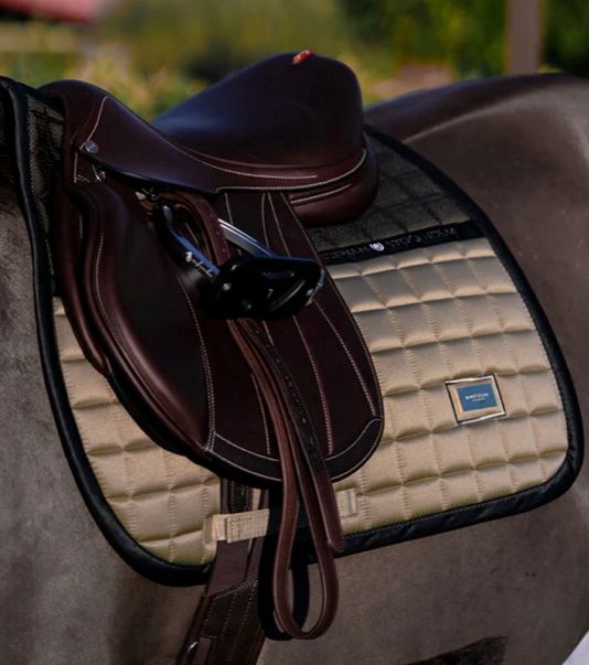 Equestrian Stockholm Sportive Jump Saddle Pad, Chantelle (Mushroom), Pony Size NEW