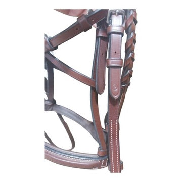 Beval Gladstone Fancy Stitch Bridle - Pony Size with Matching Reins