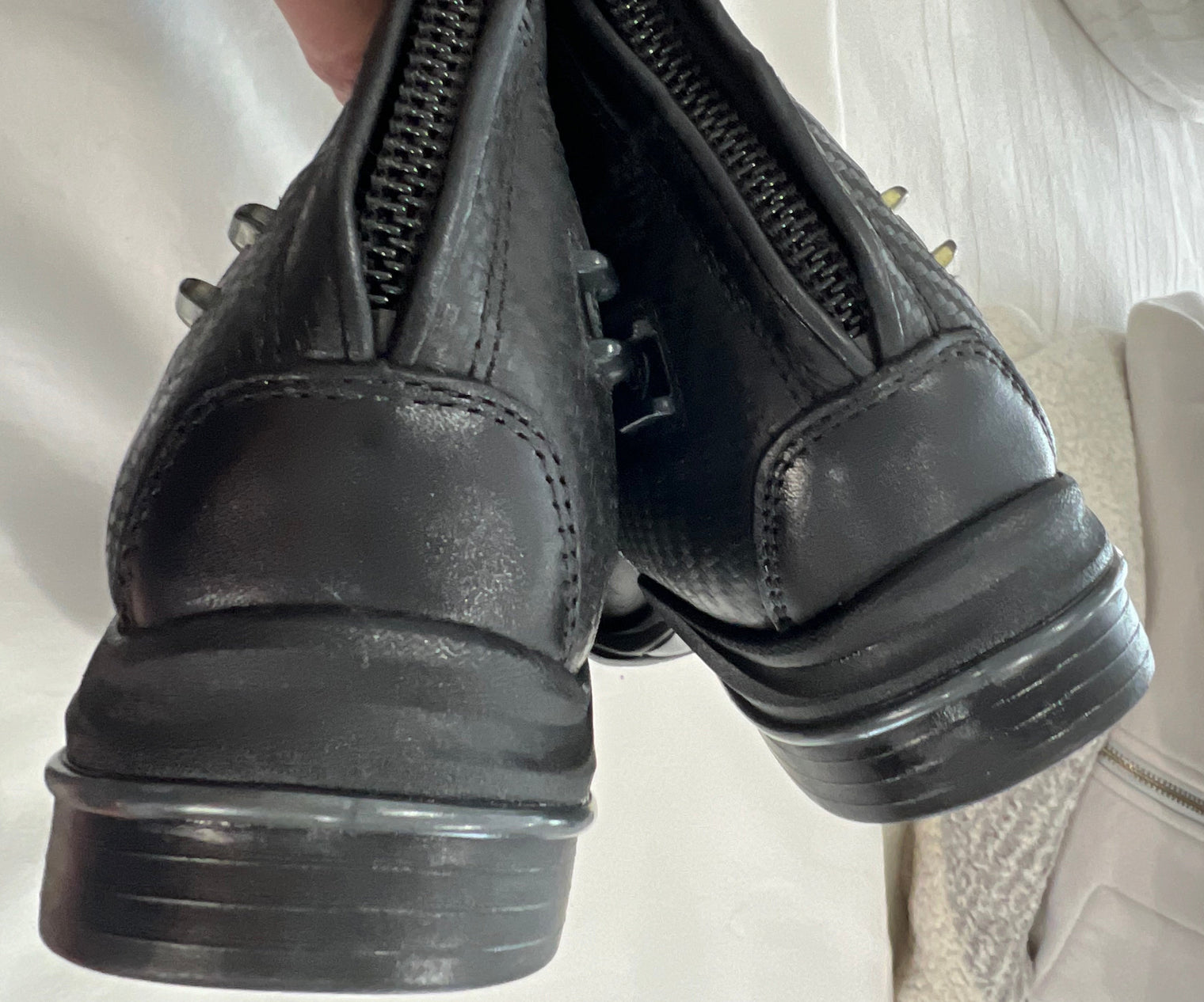 Black Ariat V-Sport Tall Zip Boots, 8B Regular Calf Short