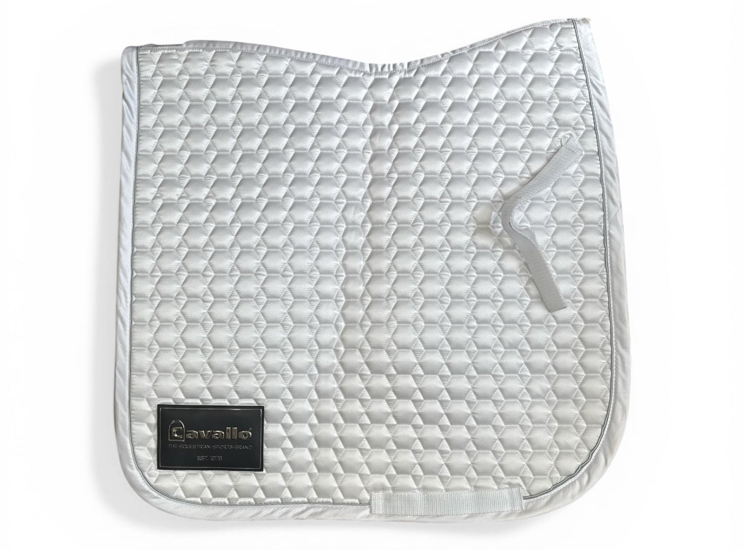 Cavallo Jolly Dressage Saddle Pad w/Velcro Number Holder White
