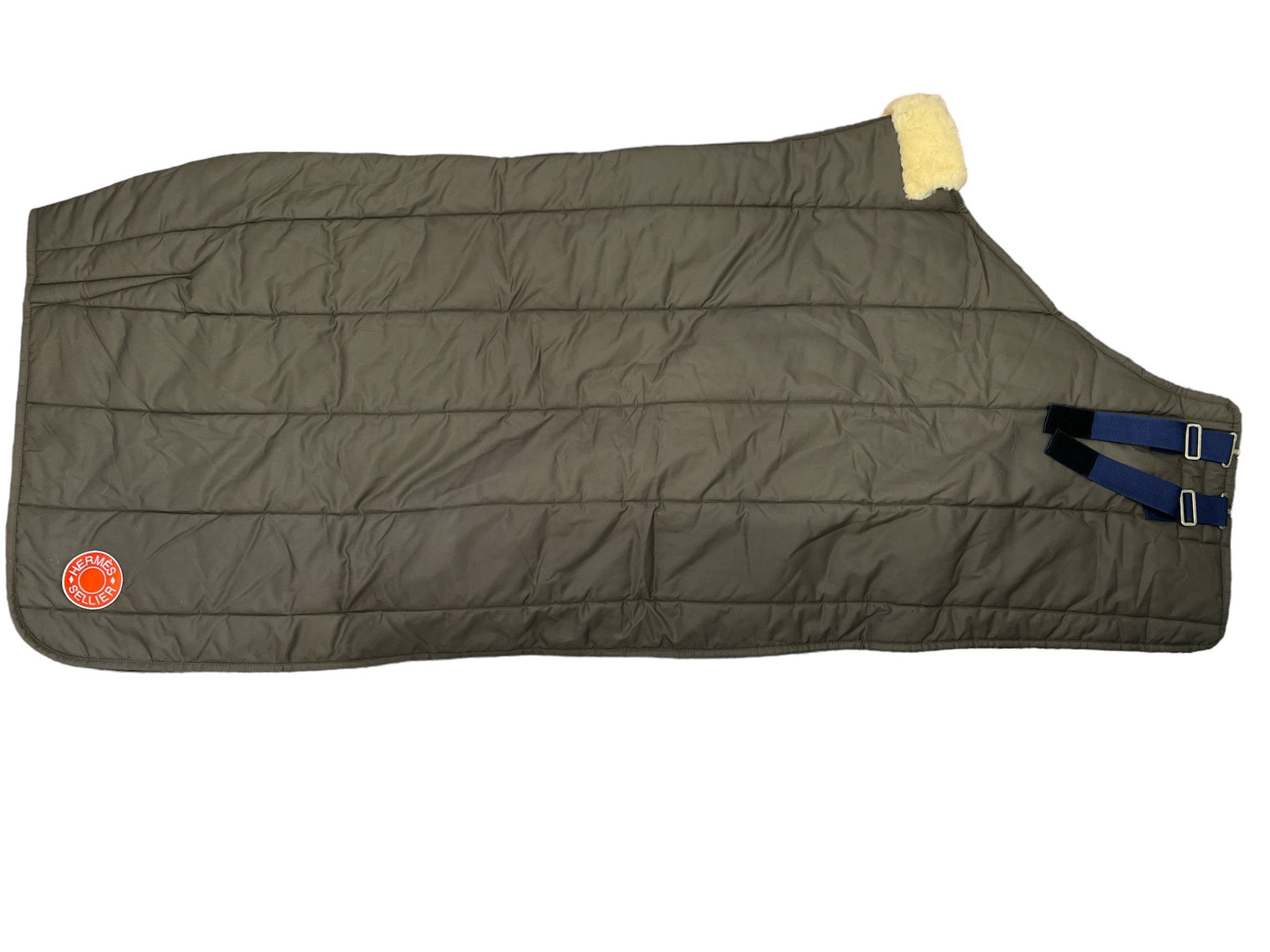 hermes doudou kaki blanket