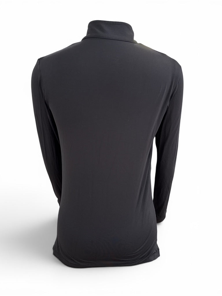 The Tailored Sportsman Women's Long Sleeve Sun Shirt - Black / Size Small