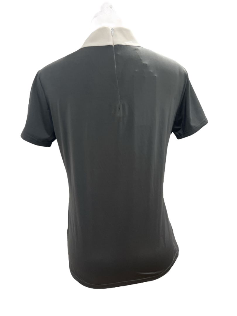 Montar Aniek Laser Cut Competition Short Sleeve Shirt Grey Size Large - NEW