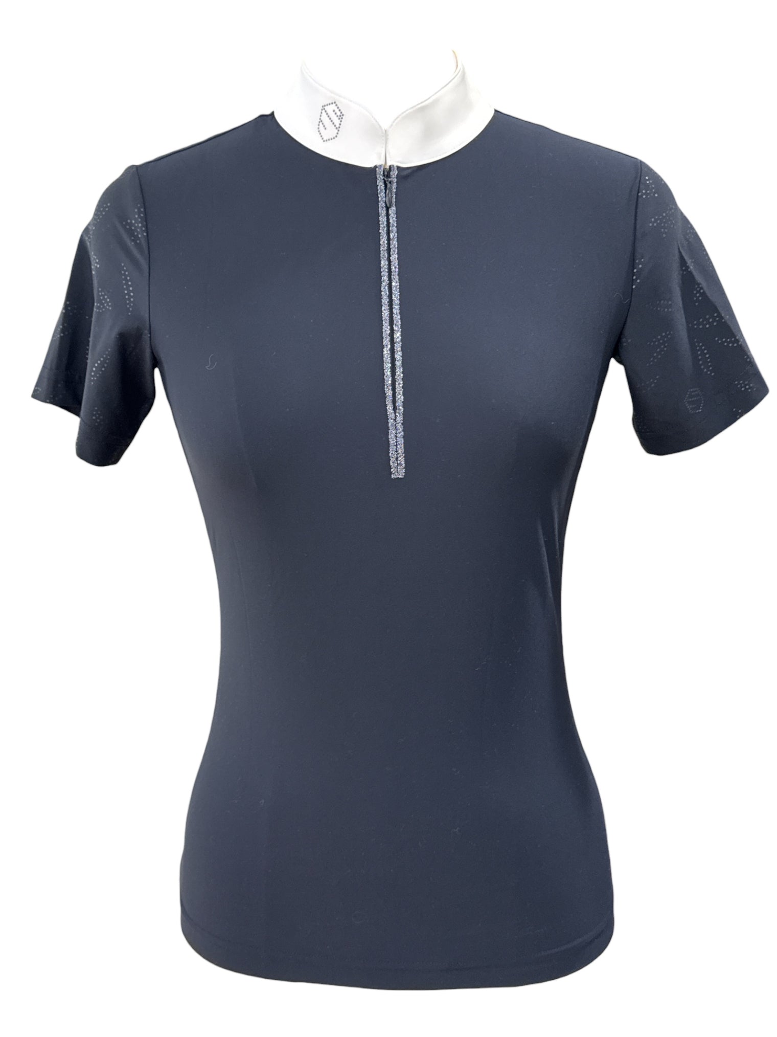 Samshield Aloise Short Sleeve Show Shirt - Navy / Size Small NEW