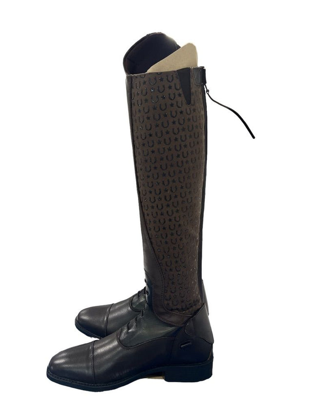 Ovation Ladies Sofia Field Boot Brown / Size 8 Slim NEW