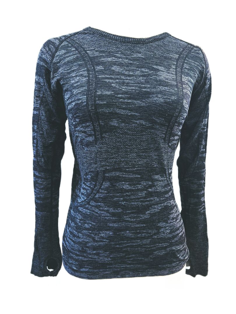 TKEQ Kennedy Seamless Long Sleeve Shirt Grey Camo Size M/L