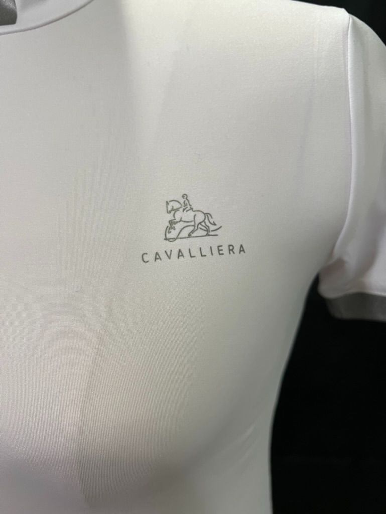 Cavalliera Cool Pass Short Sleeve Show Shirt - White / Size Medium