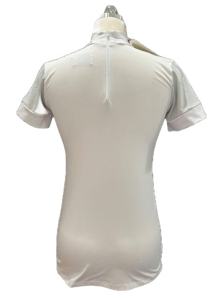 Cavalliera Short Sleeve Show Shirt - White / Size Medium