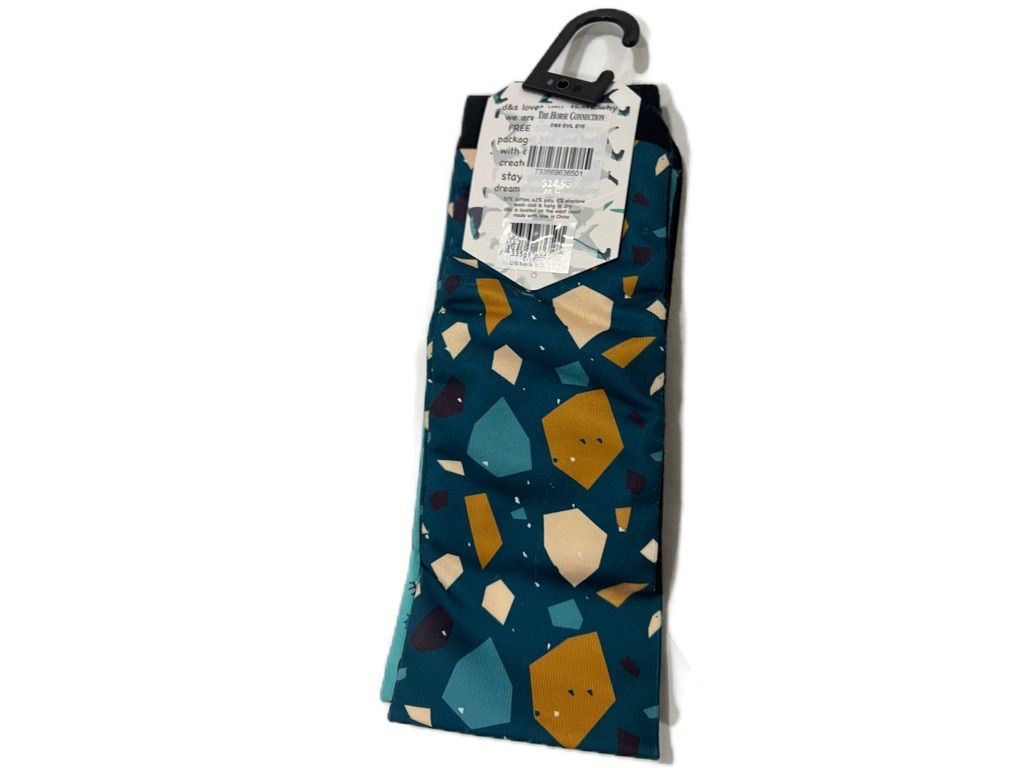 Dreamers & Schemers Evil Eye Boot Socks New w/Tags Medium