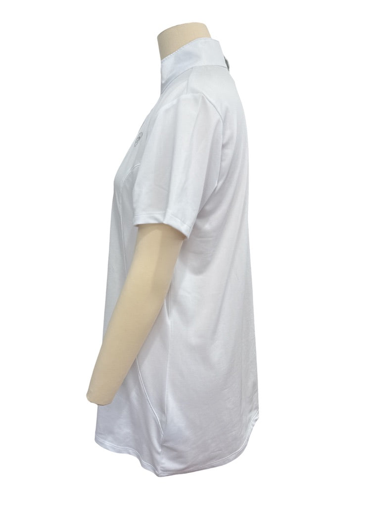 Ariat Women's Aptos Short Sleeve Show Shirt - White / Size XL