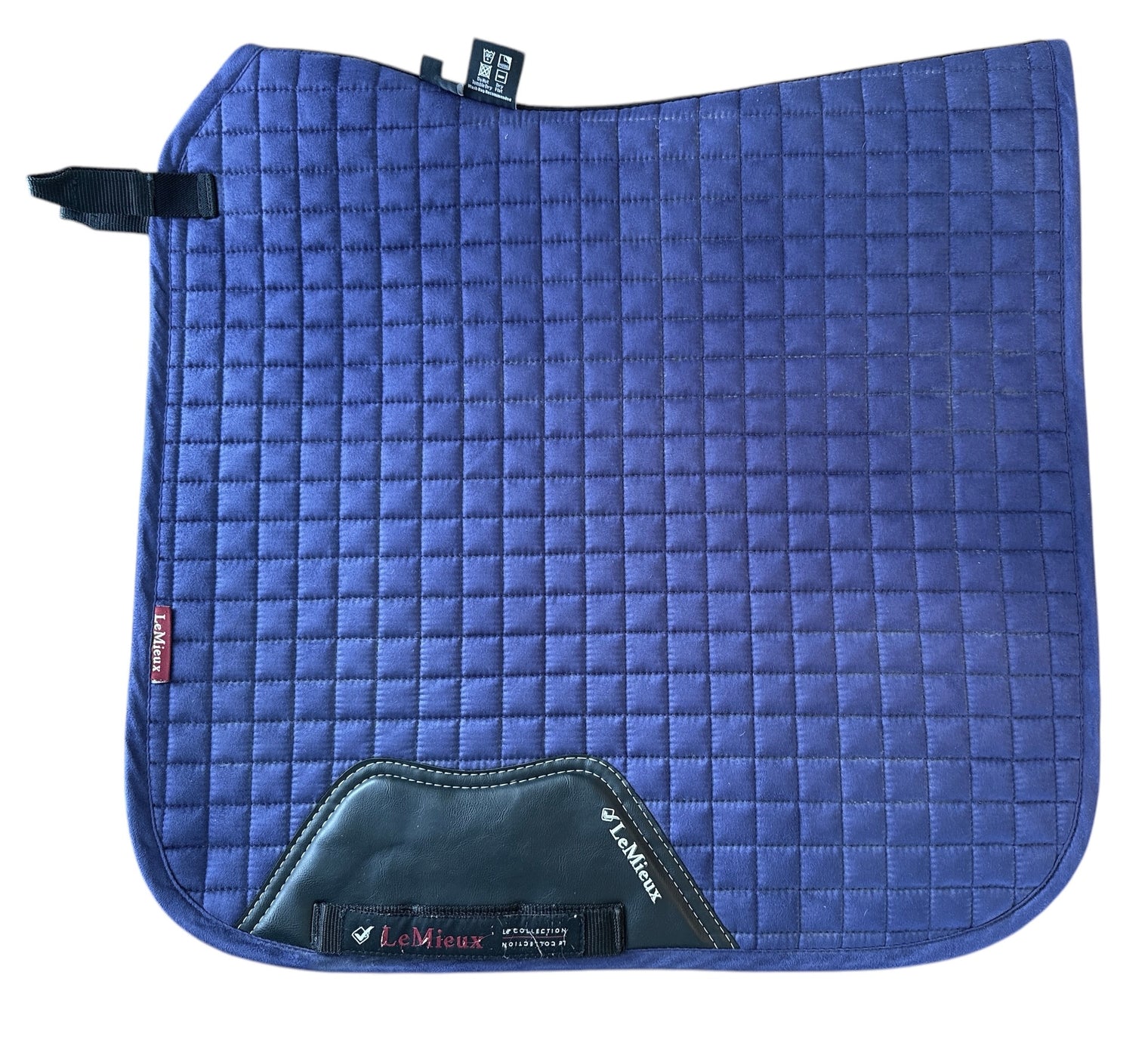 LeMieux Pro Sport Suede Dressage Square Saddle Pad - Size Small / Medium Blue