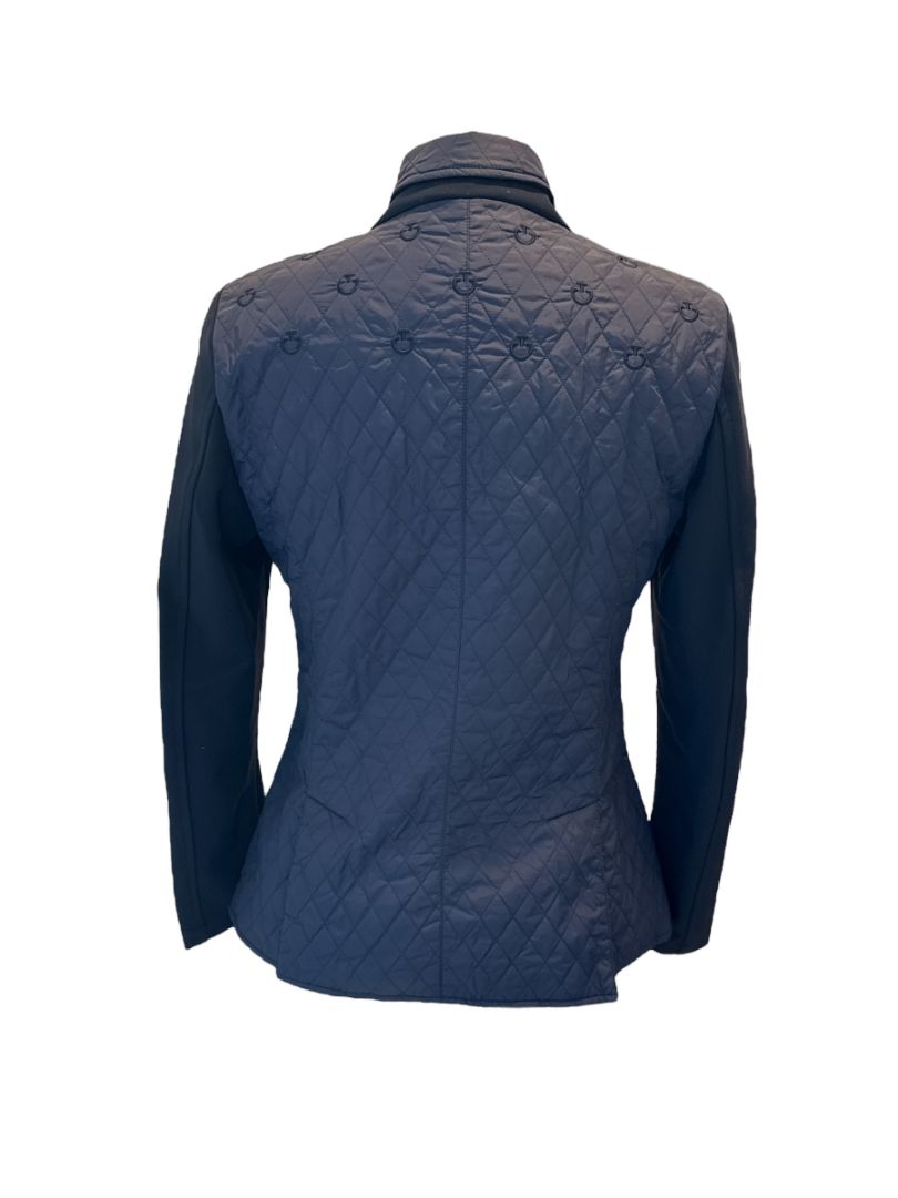 Cavalleria Toscana Quilted Women's Jacket - Navy Blue / Size Small