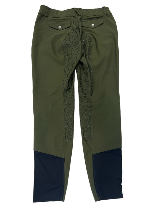 Dover Saddlery Dalton Tech Nova Full Seat Breeches Size US 32 / Olive Green