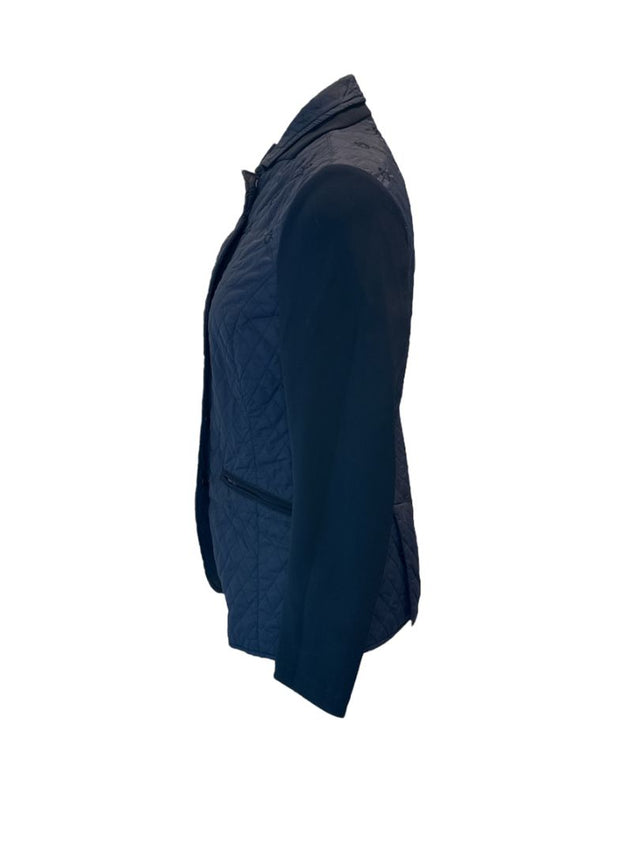 Cavalleria Toscana Quilted Women's Jacket - Navy Blue / Size Small