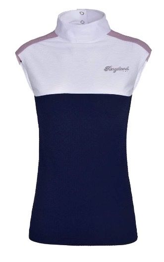 Kingland Lia Ladies Sleeveless Show Shirt - Navy / Size XL NEW
