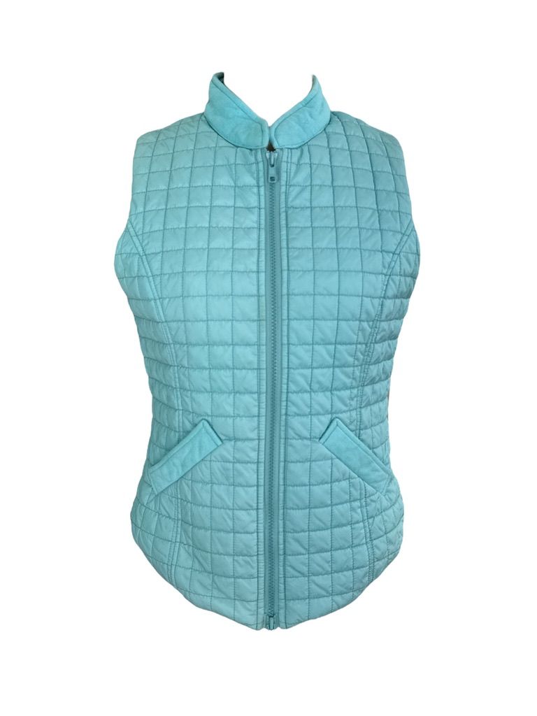 Goode Rider Quilted Riding Vest - Blue / Teal Size Small