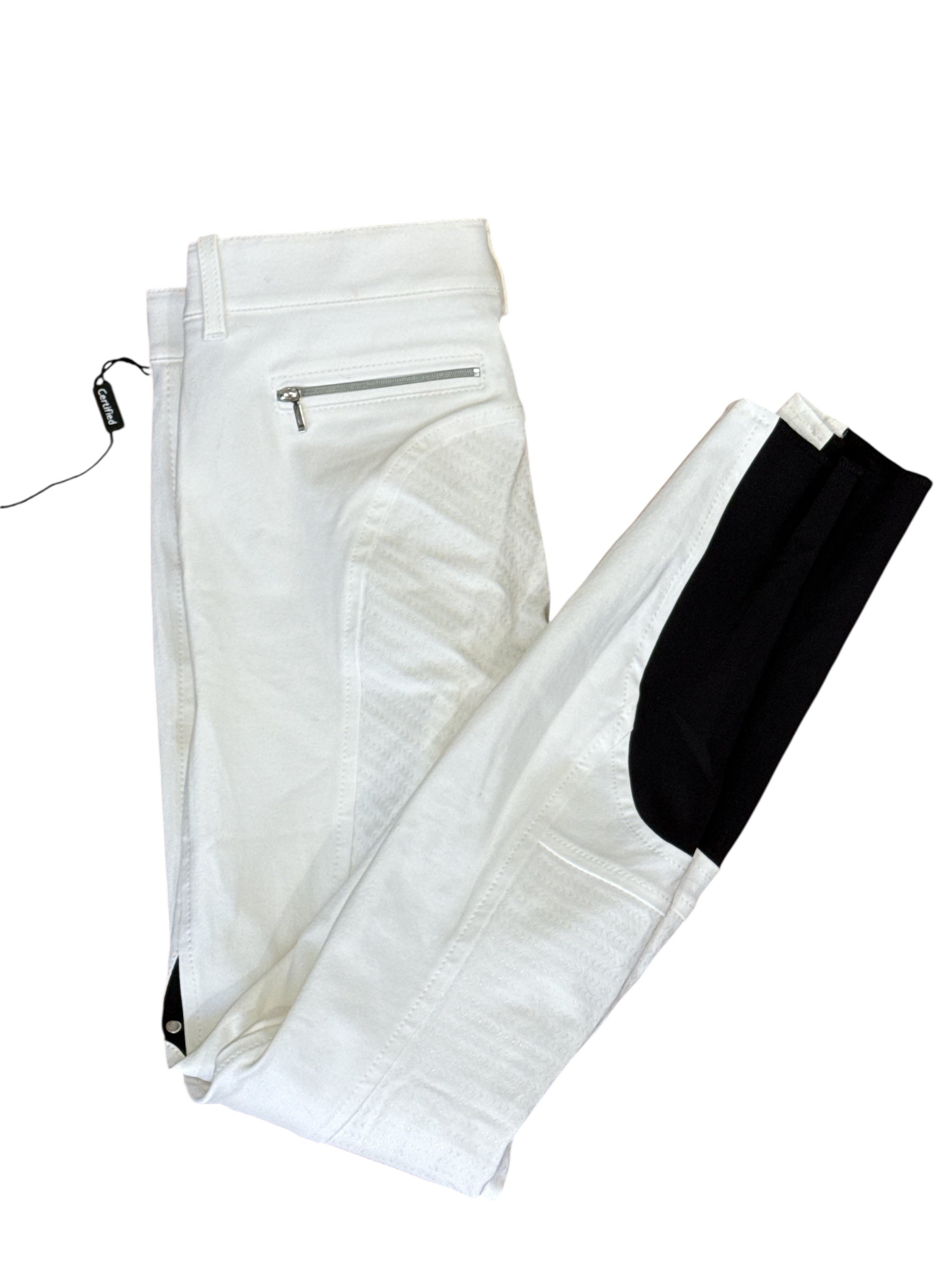Equiline Ash Full Grip Breeches White / Size IT 42 (US 28)