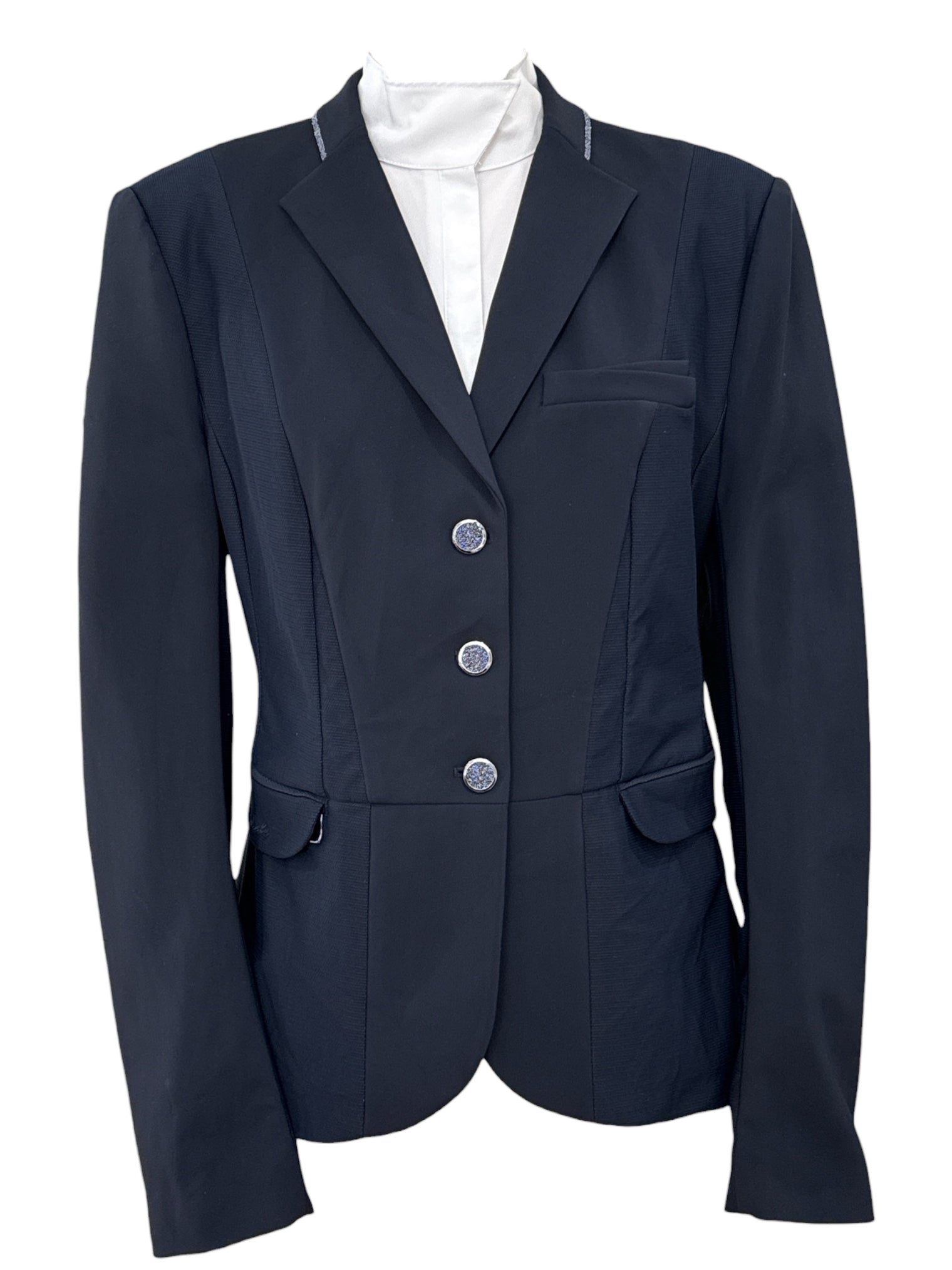 Samshield Women's Victory Premium Line Show Coat Jacket - Navy / Size US 14 (FR 44)