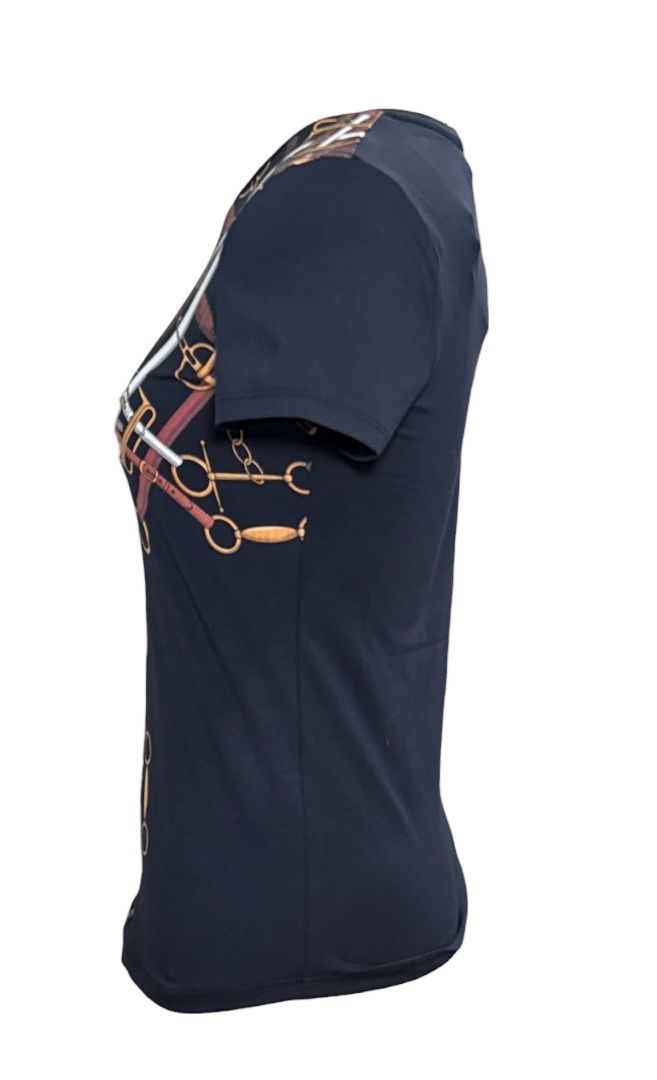 Vestrum Women's Short Sleeve T-Shirt - Navy Print / Size XS NEW