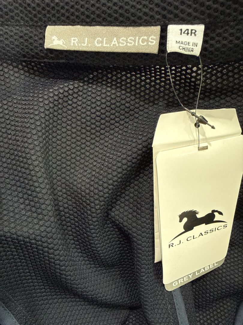 RJ Classics Harmony Womens Mesh Show Coat / Jacket Navy Size 14R NEW