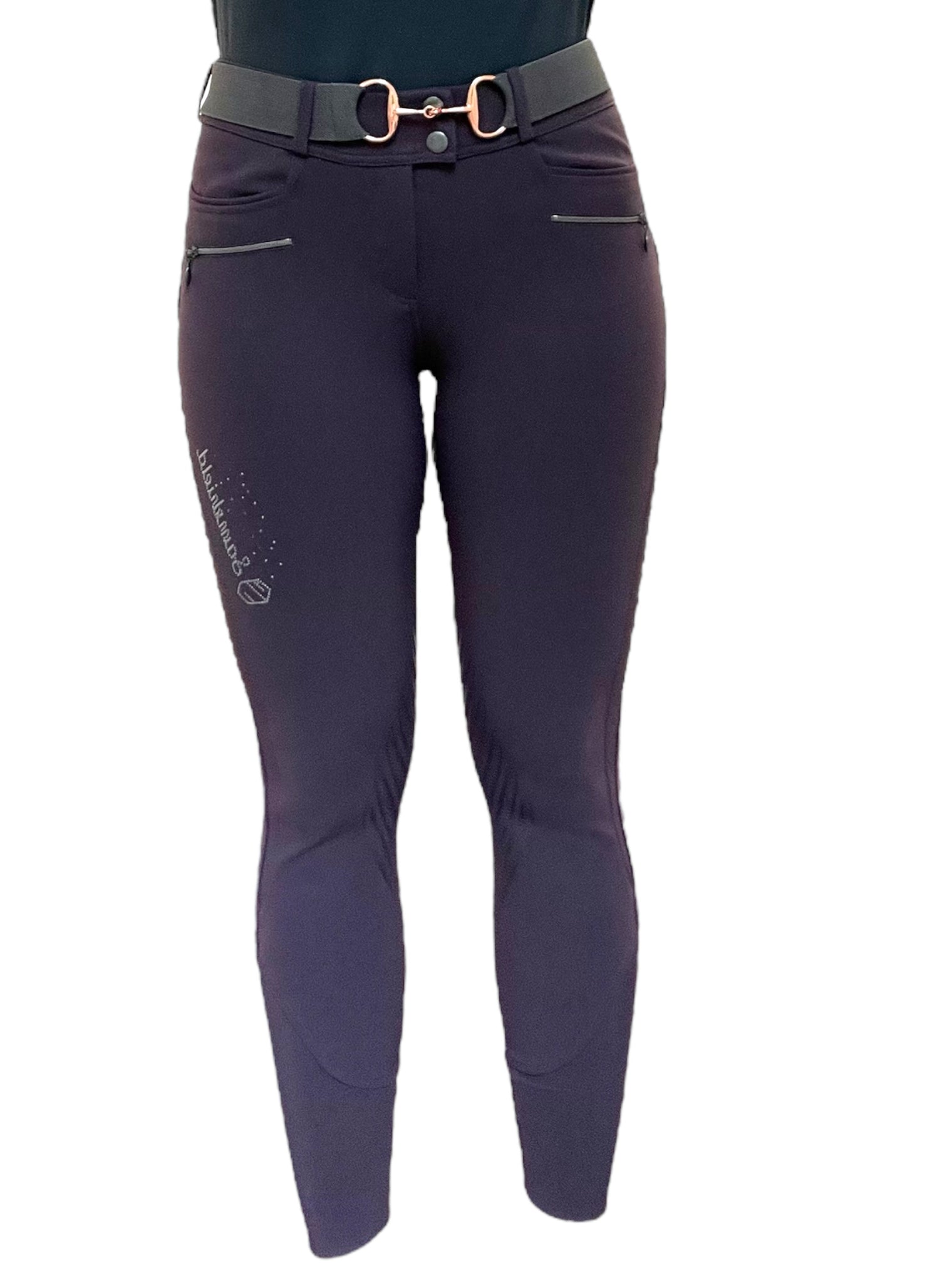 Samshield Women's Sandra Knee Grip Breeches - Plum / Size FR 34 (US 24)